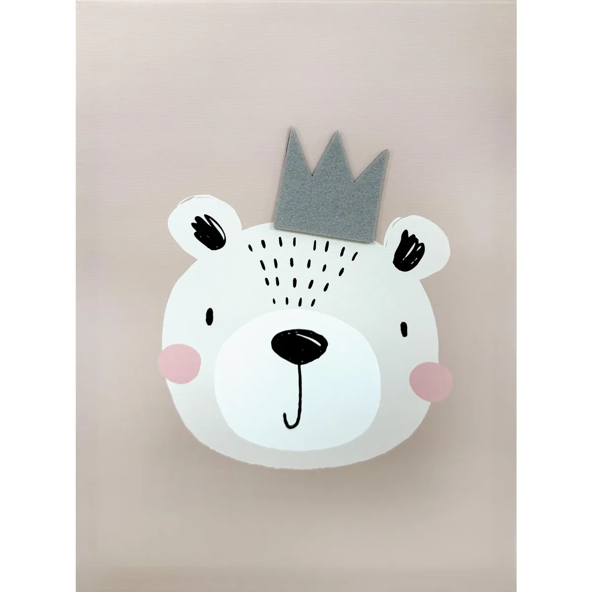 Canvas Inf Oso Crown 30x40, marca Just Home Collection - Foto Principal