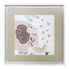 Cuadro Inf Elefante Cora 40x40