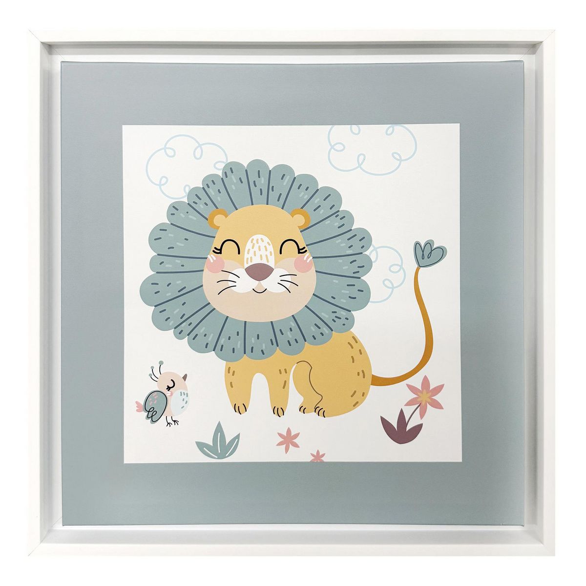 Just Home Collection - Cuadro Infantil Leon 40x40cm