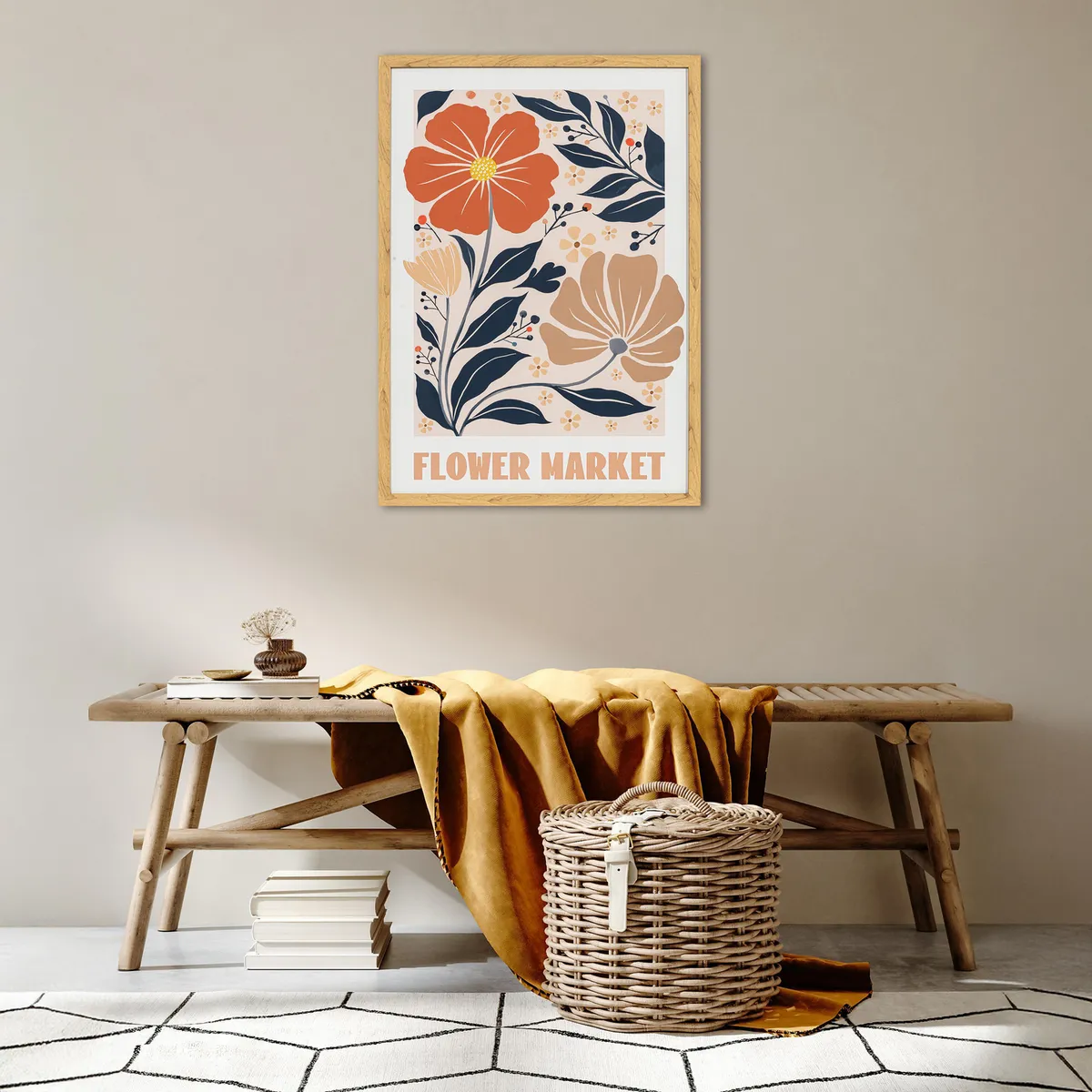 Cuadro Flowermarket 50x70, marca Just Home Collection - Foto 2