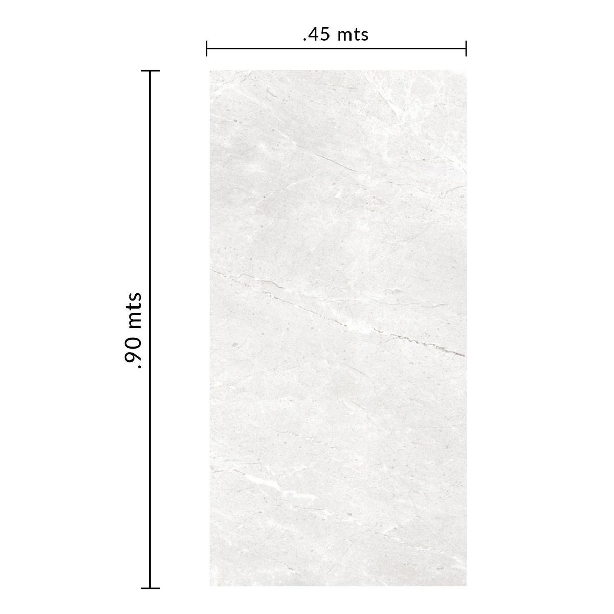 Piso Ceramico Perla Gris 45X90 Brillante 1.62M2, marca Tecnopiso - Foto 2