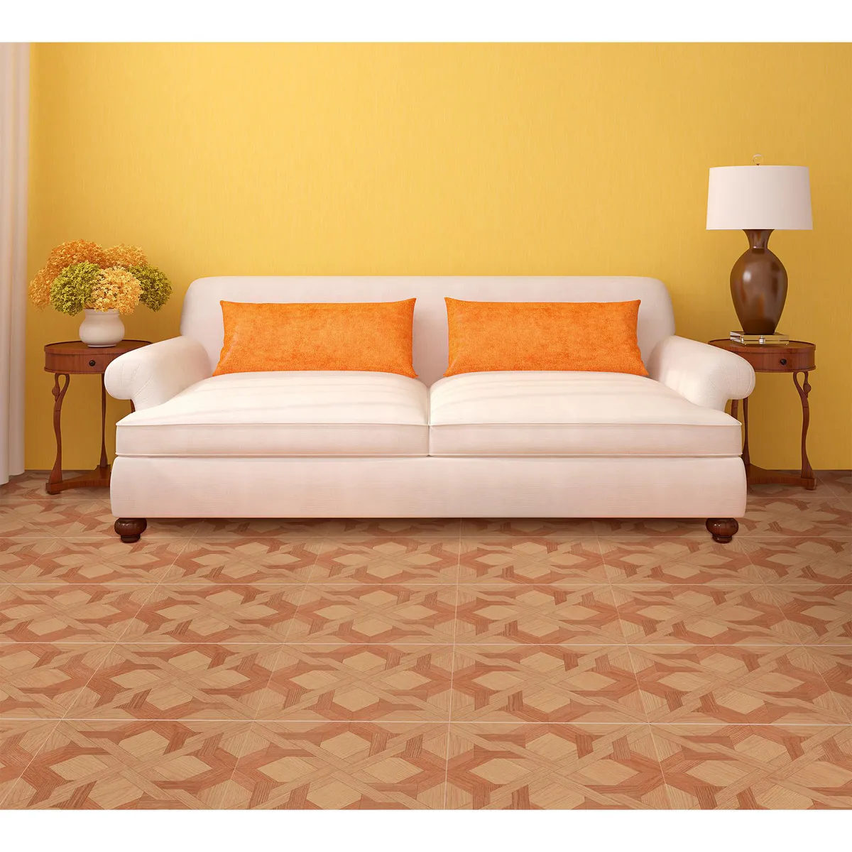 Artemis - Piso Ceramico Albora Miel 35.7X35.7 Brillante 1.78