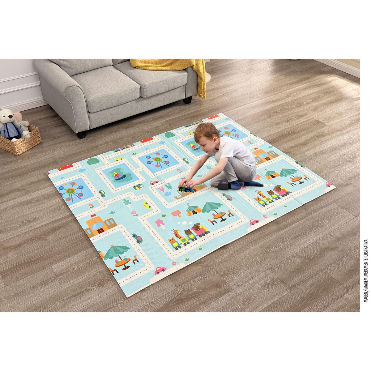 Alfombra Reversible 197x148 cm, marca Just Home Collection - Foto 2