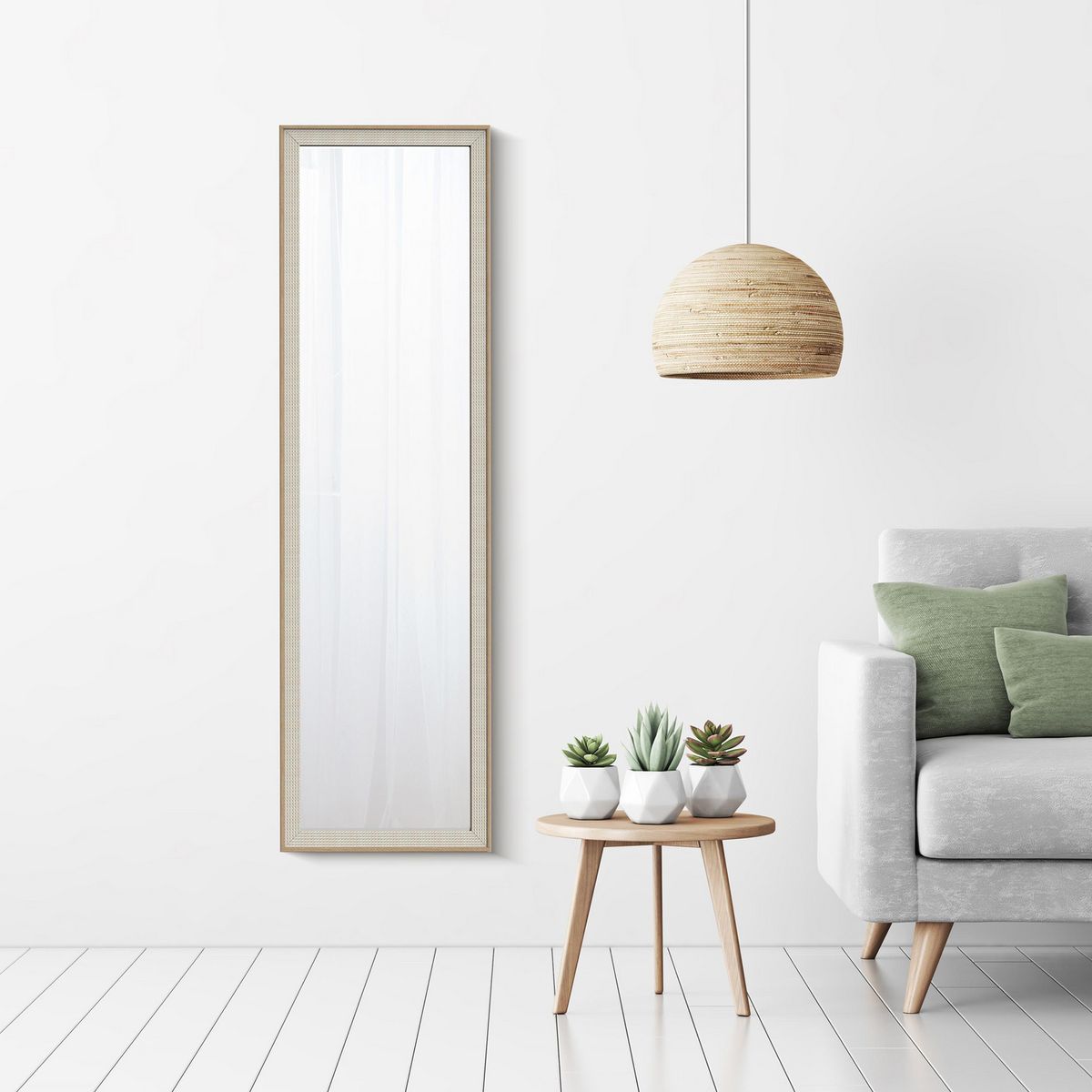 Just Home Collection - Sb Espejo 30x120 Cuerda Blanco