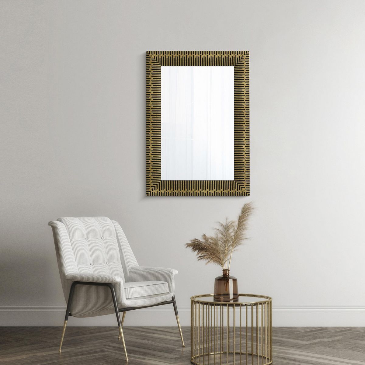 Espejo Decorativo Oro 50x70 cm, marca Just Home Collection - Foto 2