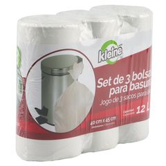 Bolsas de Basura Blancas 12 Litros 40x45cm