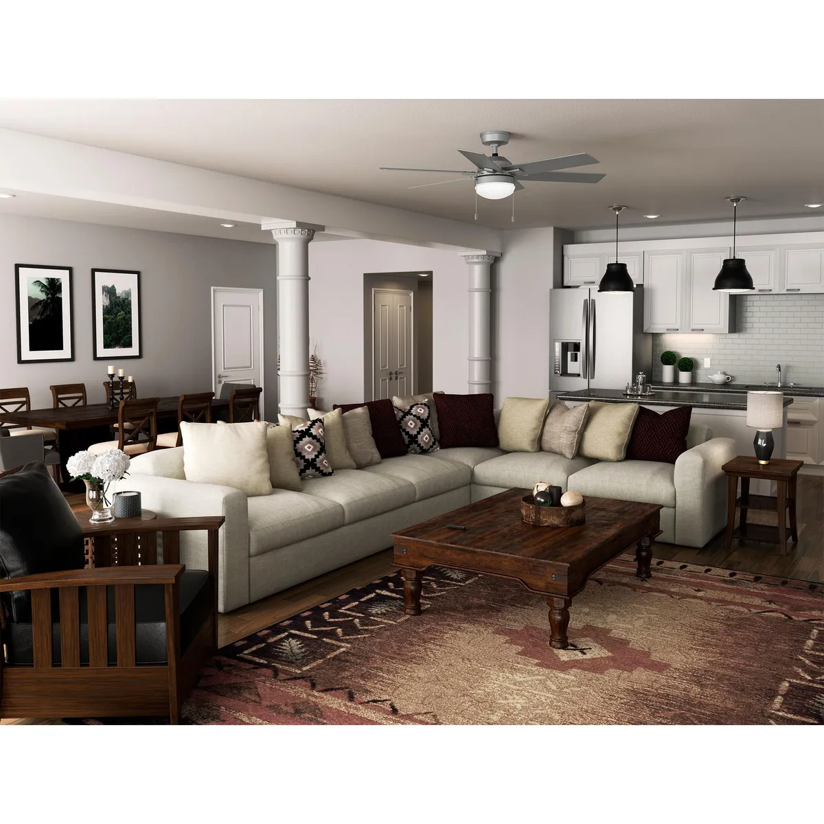 Hunter Fan - Ventilador  Tailwind Plata Mate 52 Pulgadas