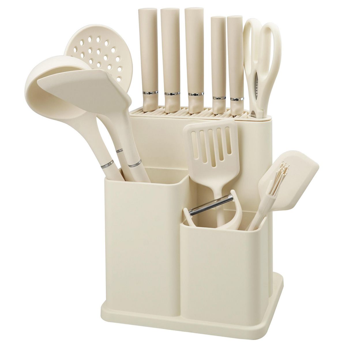 Juego de Cuchillos y Utensilio 14 Piezas, marca Just Home Collection - Foto Principal