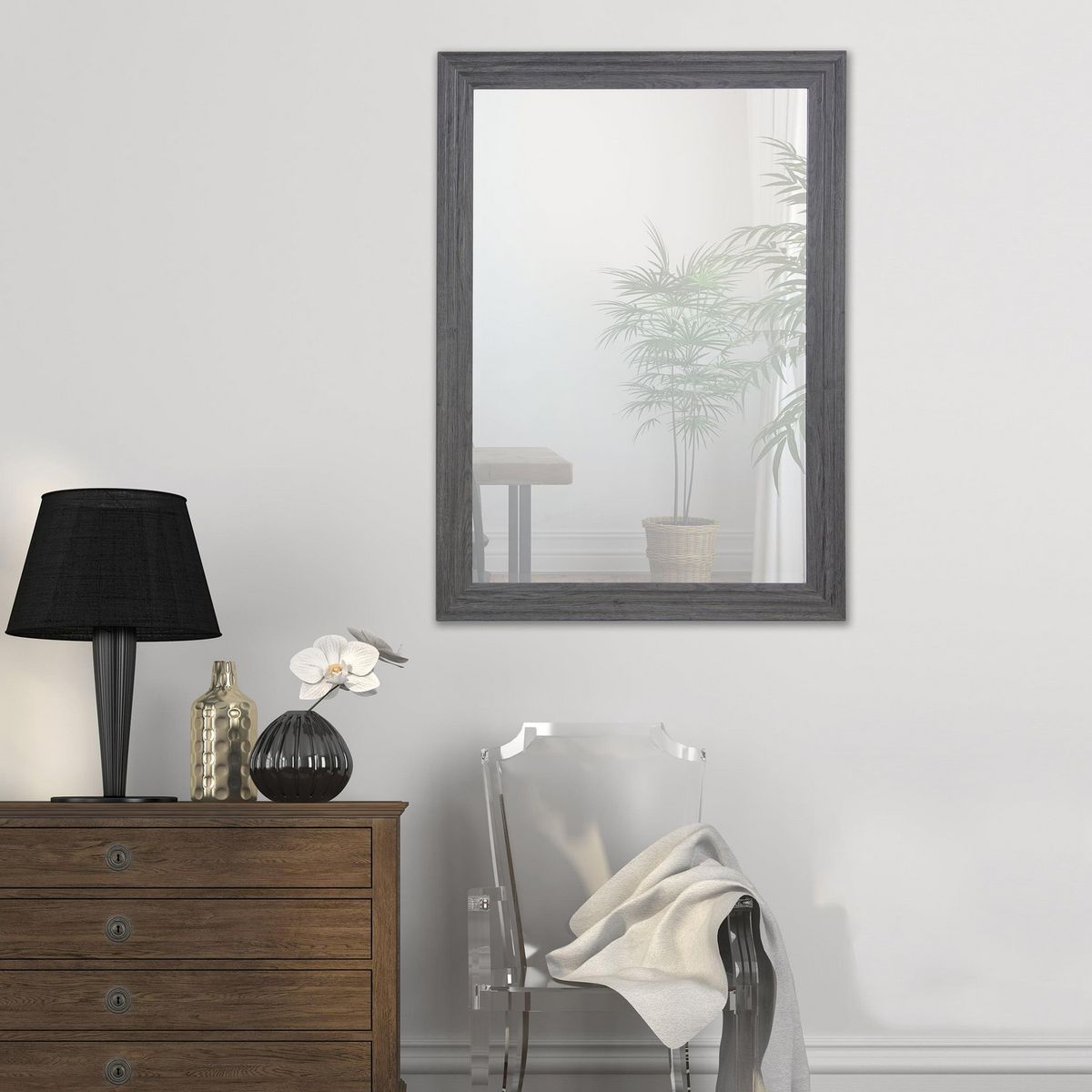 Sb Espejo Relieve Gris 78x108, marca Just Home Collection - Foto 2
