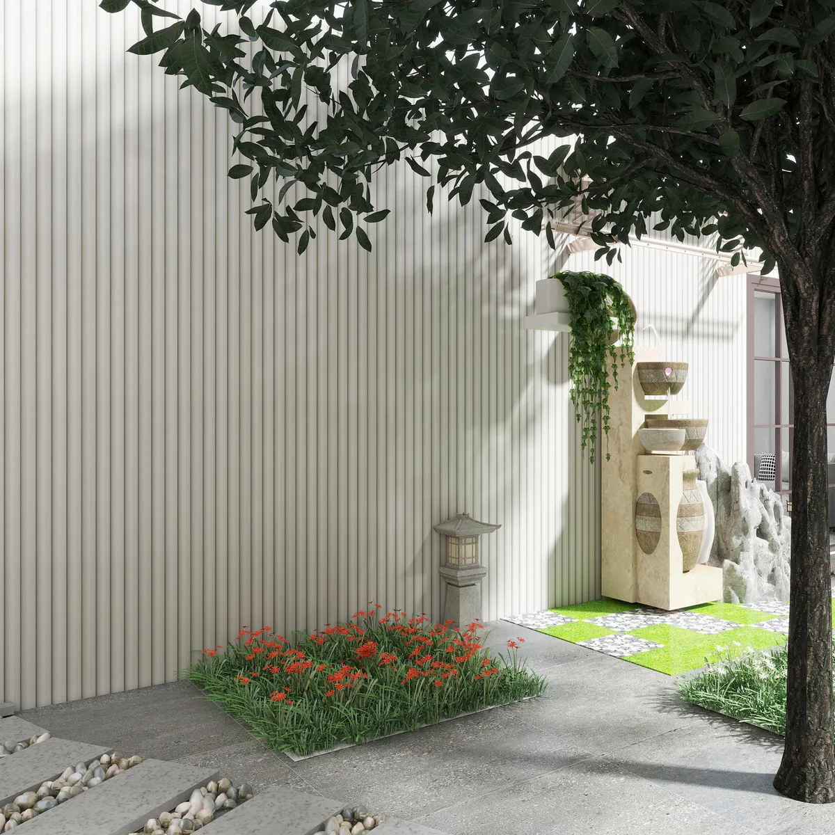 Lambrín para exterior WPC Cream 21.9 x 290 cm Mate 0.63 m2, marca Holztek - Foto 2