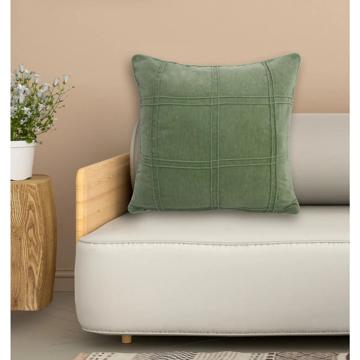 Cojin Luna Verde 45x45, marca Just Home Collection - Foto 2