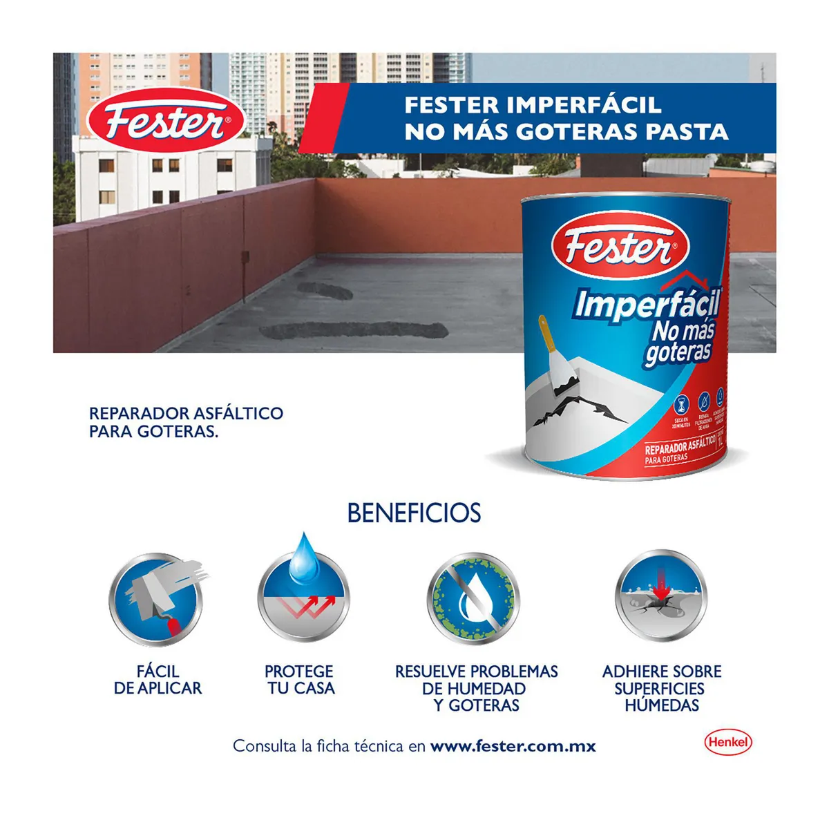 Henkel - Imperfácil No Mas Goteras 1L