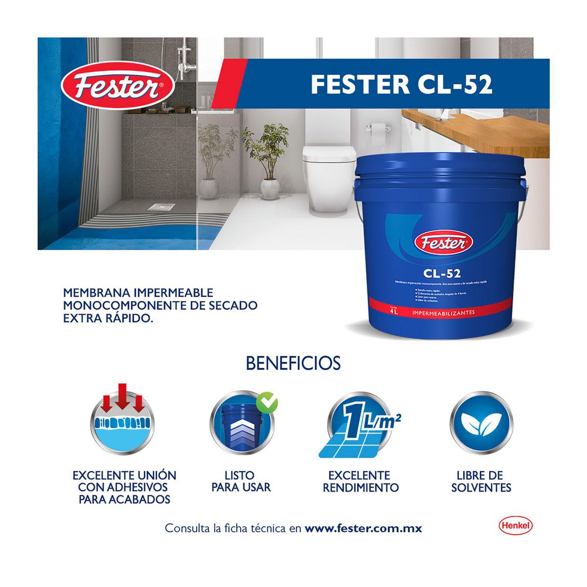 Fester - Membrana Imper Flexible Cl-52 4L