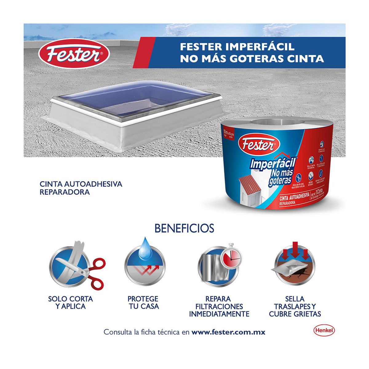 Fester - Imperfacil No Mas Goteras Cinta 10M