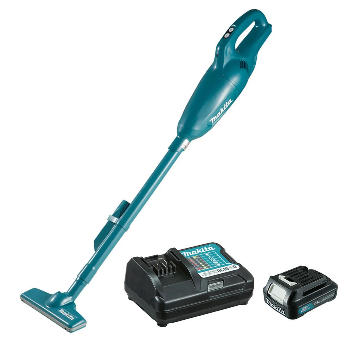 Aspiradora Makita Inalámbrica 12V de 3 Velocidades + Rotomartillo Inalámbrico + Batería y Cargador, marca Makita - Foto 2