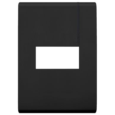 Placa de 1 M�dulos con Chasis de Resina, Negro Mate