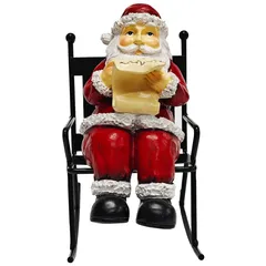 Figura Decorativa Santa Sentado en silla