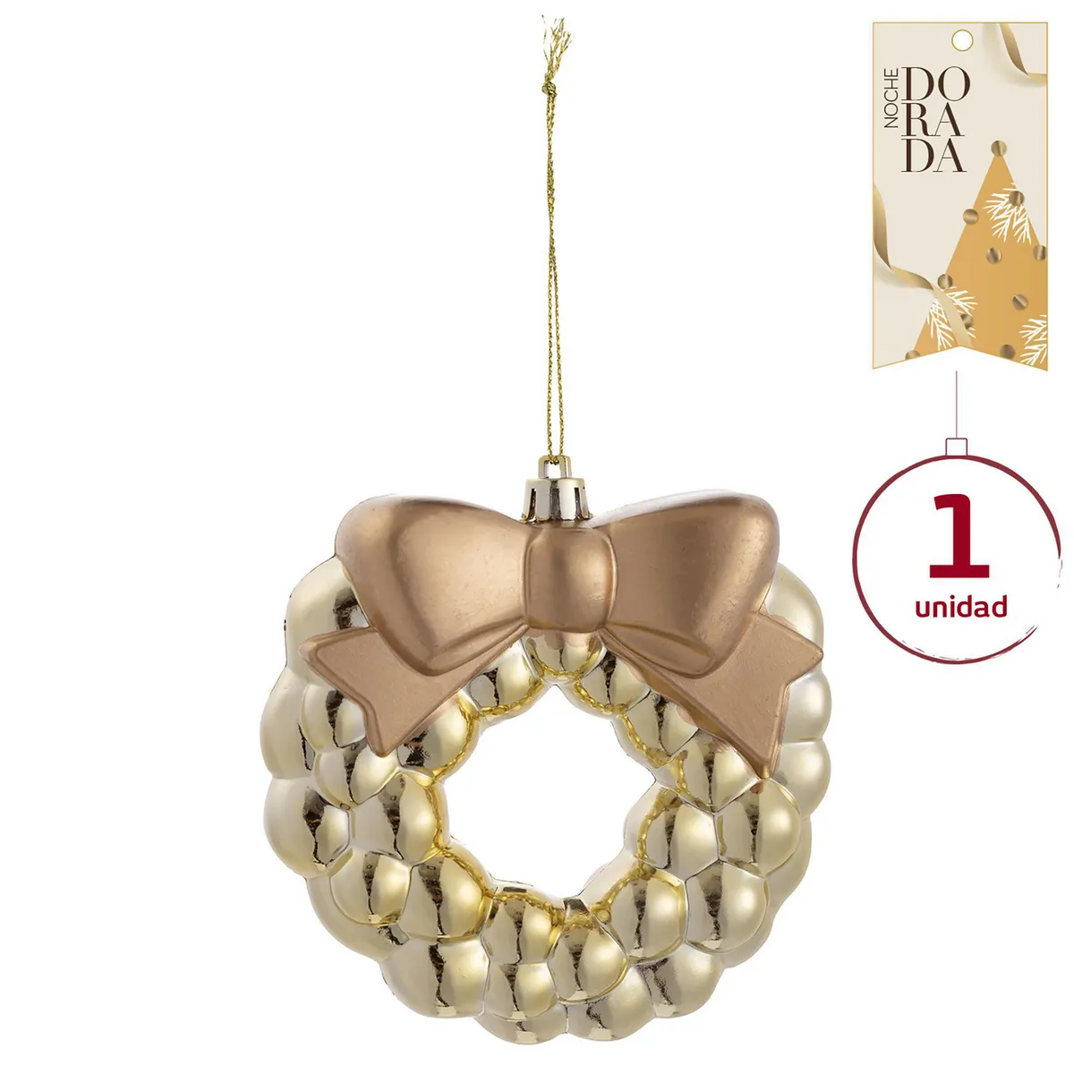 Adorno Para Colgar Corona 11 cm, marca Dear Santa - Foto Principal