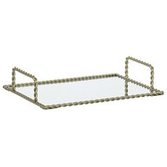 Figura Decorativa Bandeja Metalica