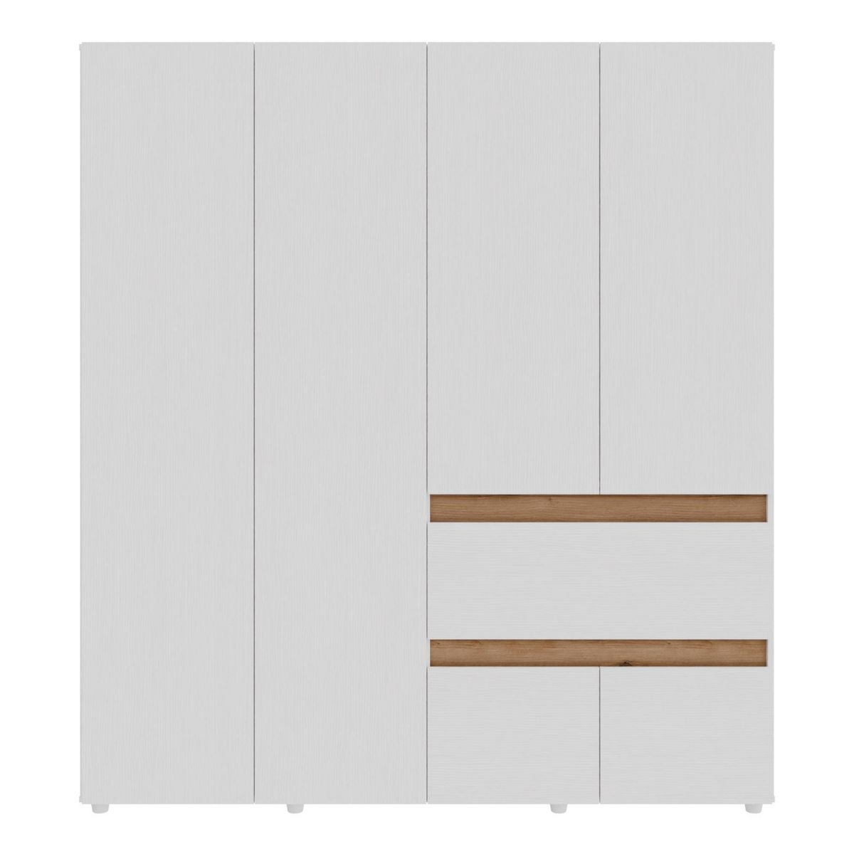 Clóset 6 puertas 1 cajón Cora 180 cm, marca Maderkit - Foto 2