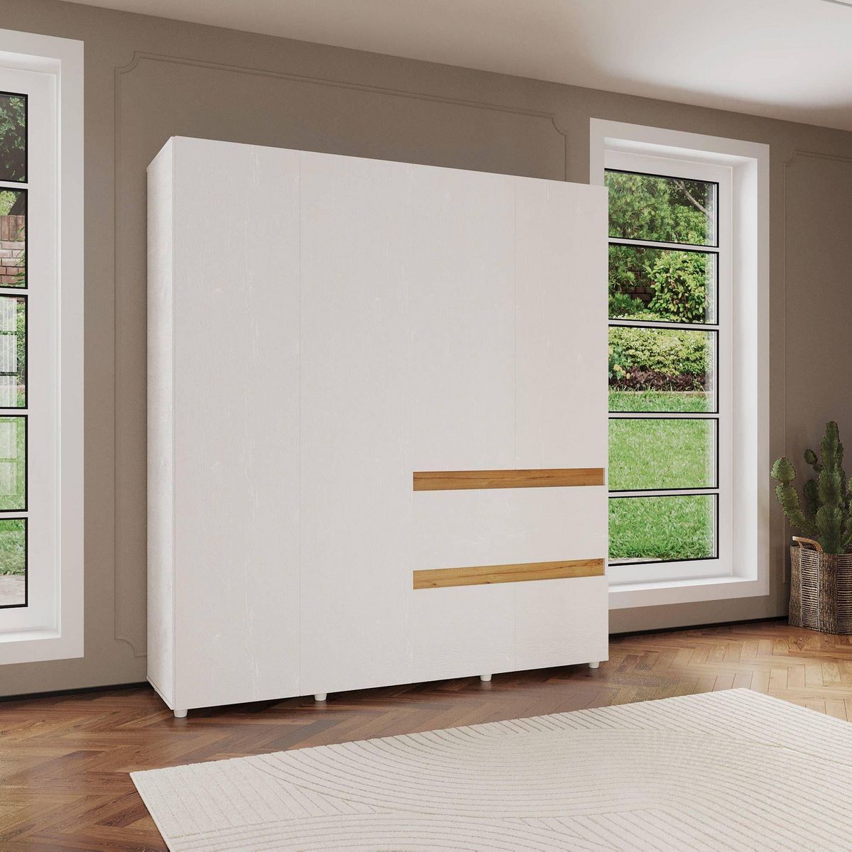Clóset 6 puertas 1 cajón Cora 180 cm, marca Maderkit - Foto Principal
