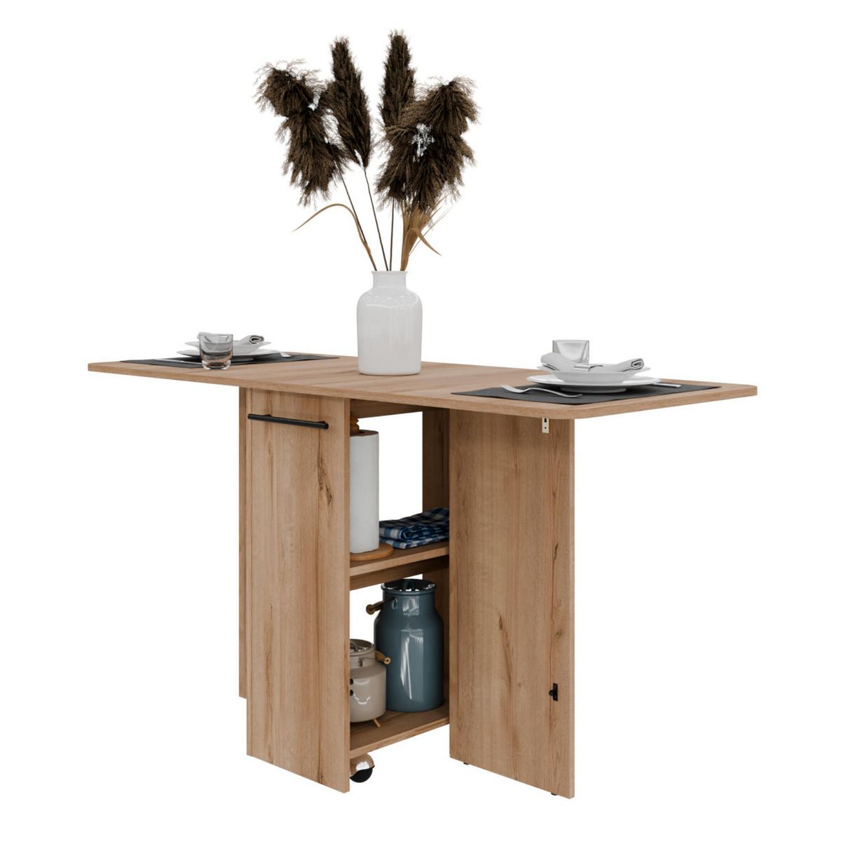 Maderkit - Mesa de Comedor Multifuncional Bren 2 personas