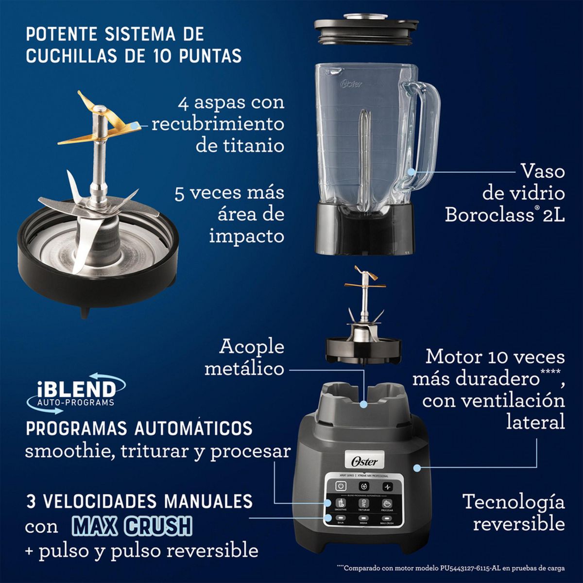 Oster - Licuadora Profesional Oster XTREME MIX