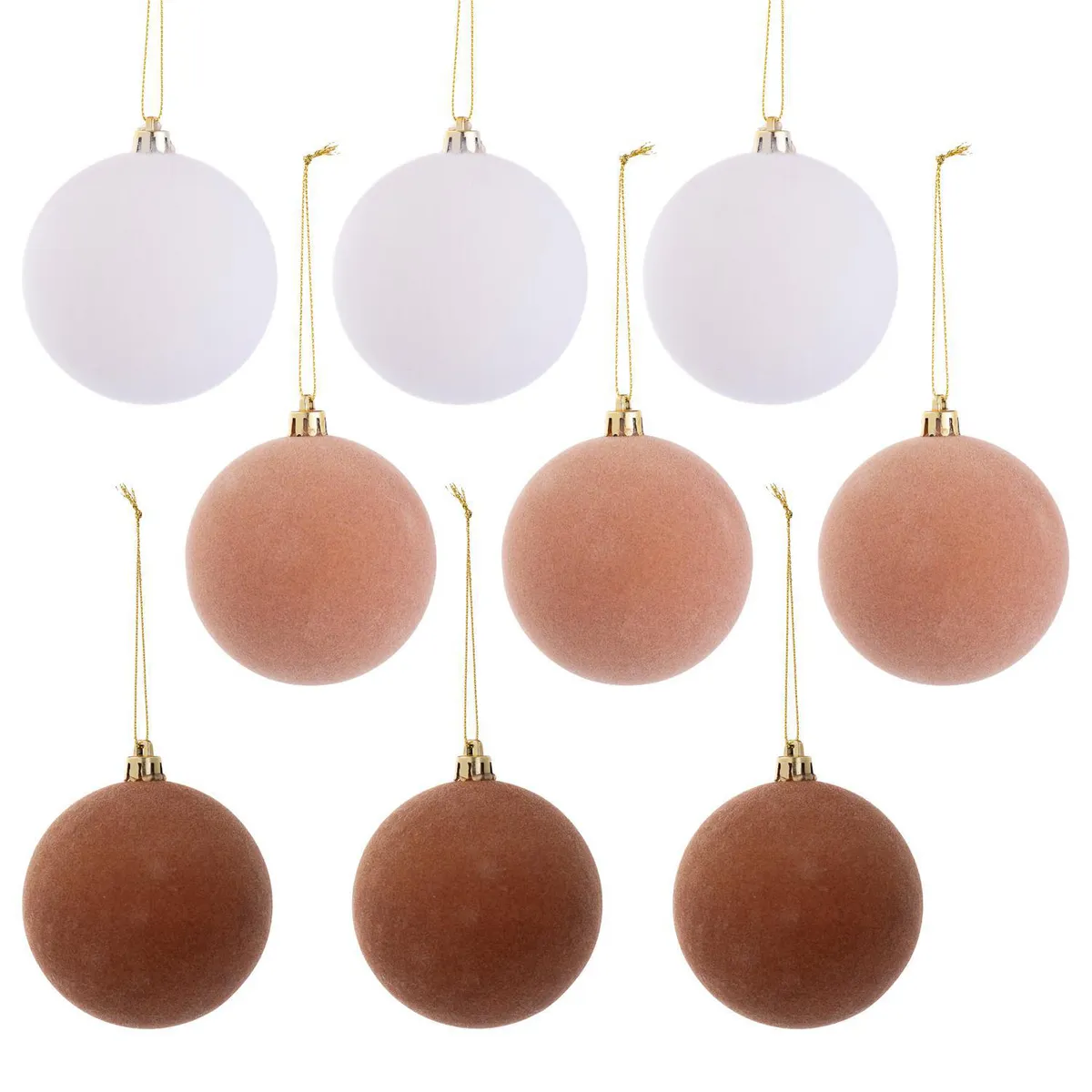 Juego de 9 Esferas Navideñas 6 cm Colección Huella de Amor, marca Dear Santa - Foto 2
