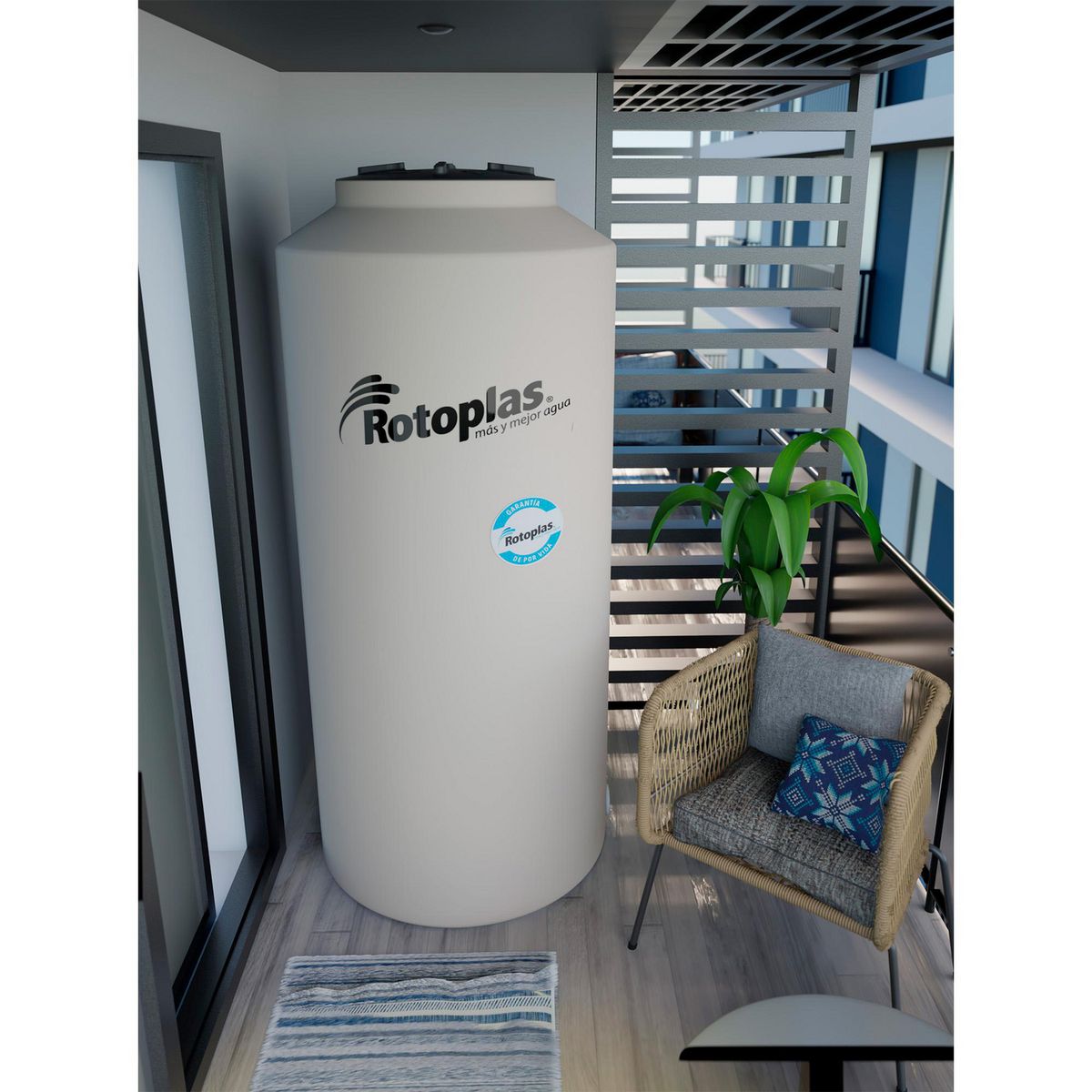 Rotoplas - Tinaco vertical Rotoplas 1000L