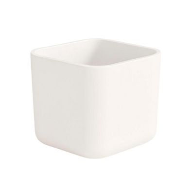 Maceta Cuadrada Eneldo Blanco 13.5 x 13.5 x 13.5 cm