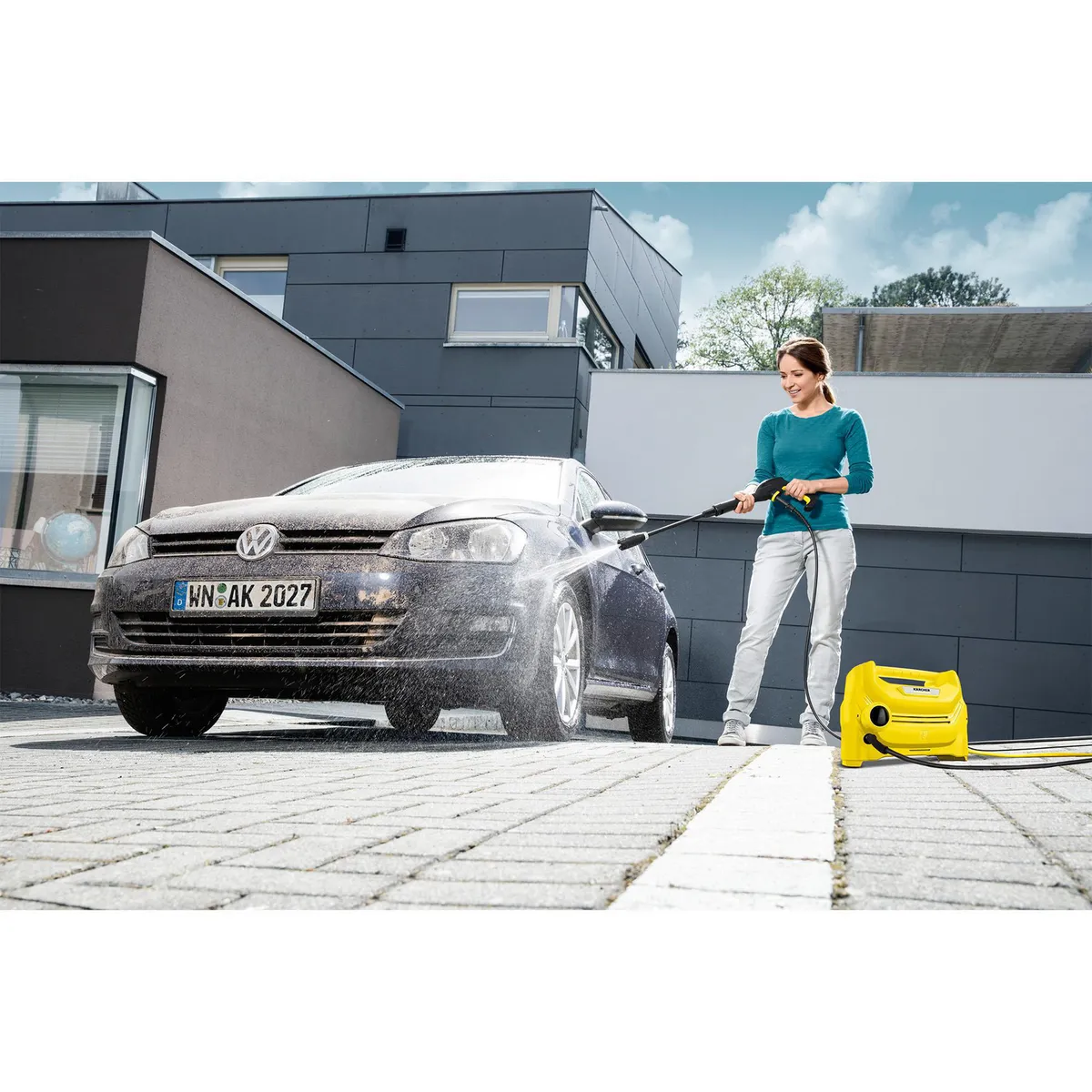 Hidrolavadora Eléctrica K1 1450 PSI, marca Karcher - Foto 2