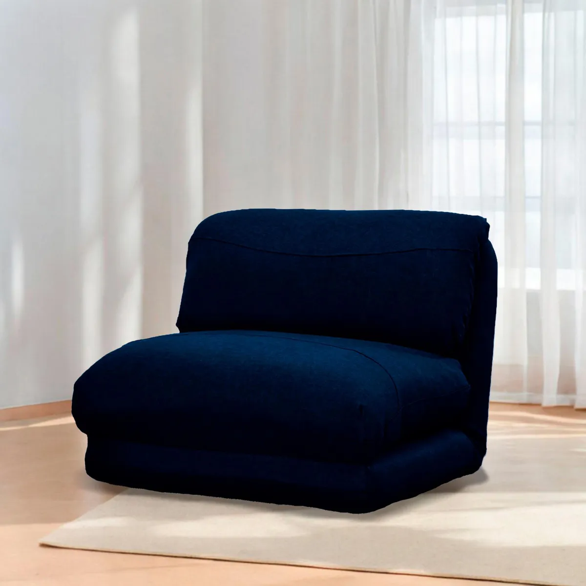 Sillón Convertible Matrimonial Azul, marca Ikasa Muebles - Foto 2
