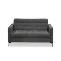 Sofa 2 Plazas Capitonado Ls Pavender Gris Ox