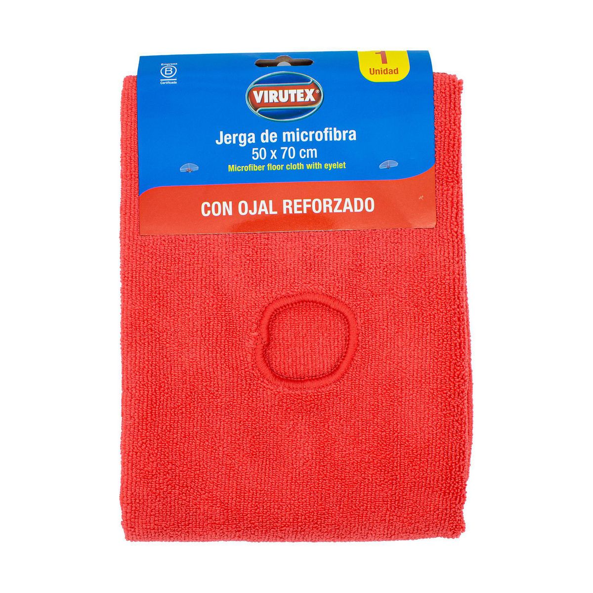 Virutex - Jerga De Microfibra Con Ojal Rojo