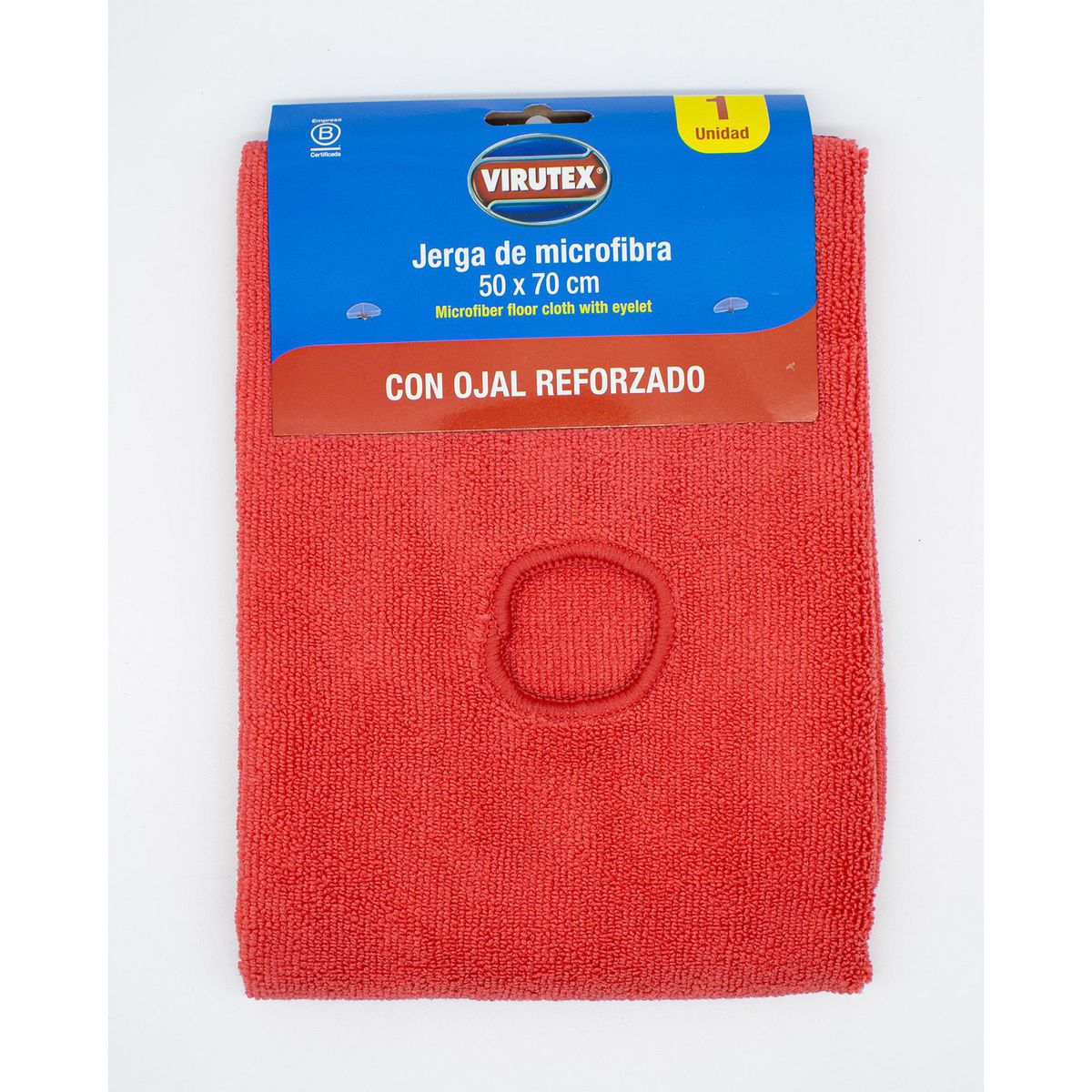 Virutex - Jerga De Microfibra Con Ojal Rojo