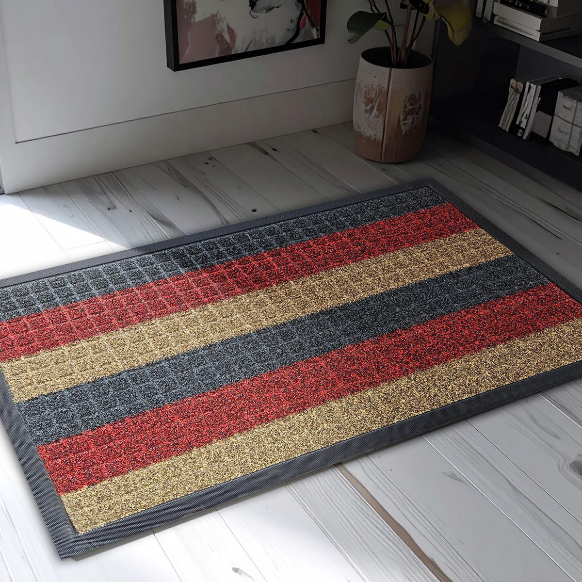 Tapete de entrada Grass design rayas 45x75 cm, marca TKR Home - Foto 2