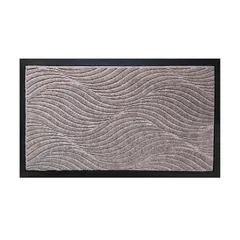 Tapete de entrada Rib Premium cafe 43x75 cm