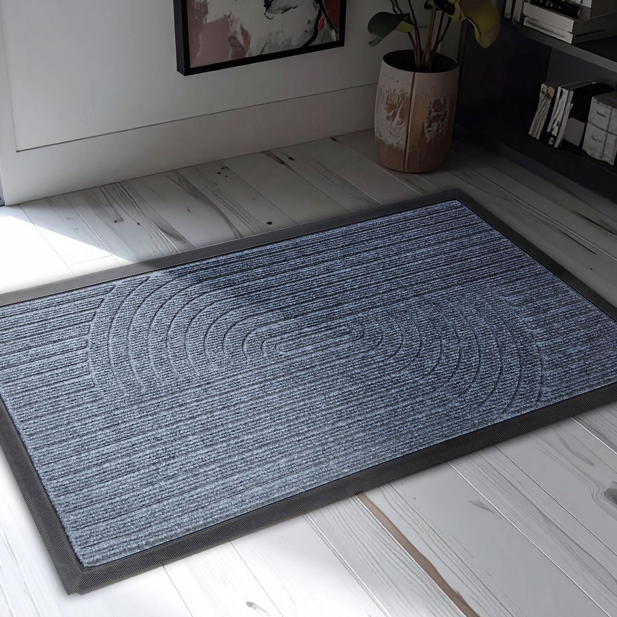 Tapete de entrada Rib Premium gris 45375 cm, marca TKR Home - Foto 2