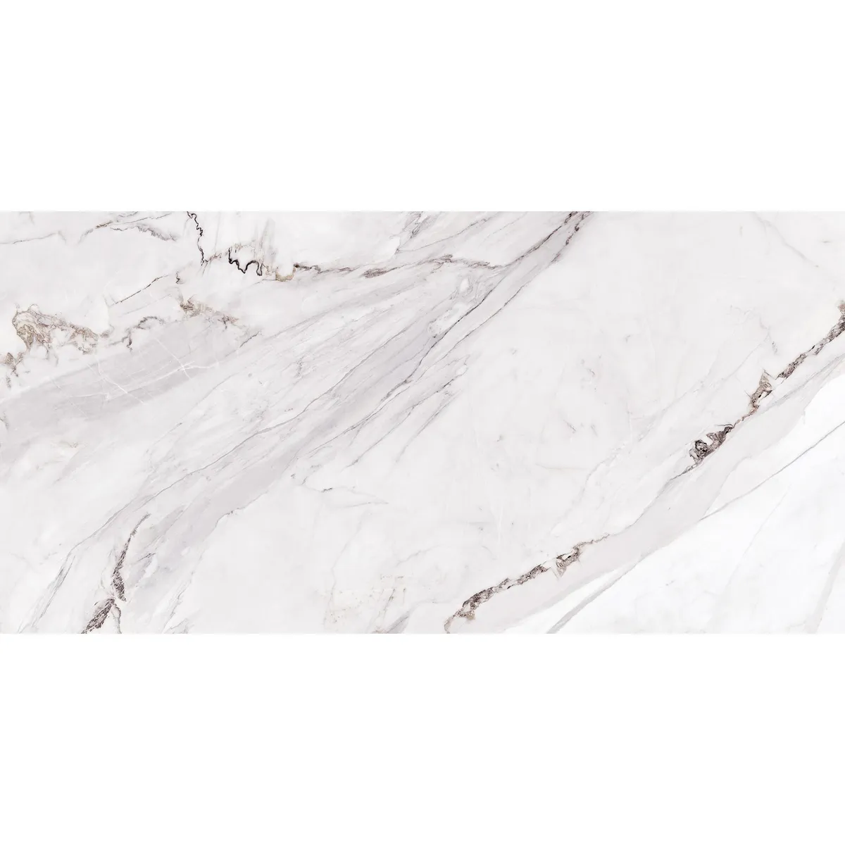 Porcelanite - Piso Cerámico Rossian White 60 x 120 cm Satinado 1.44 m2 No Rectificado