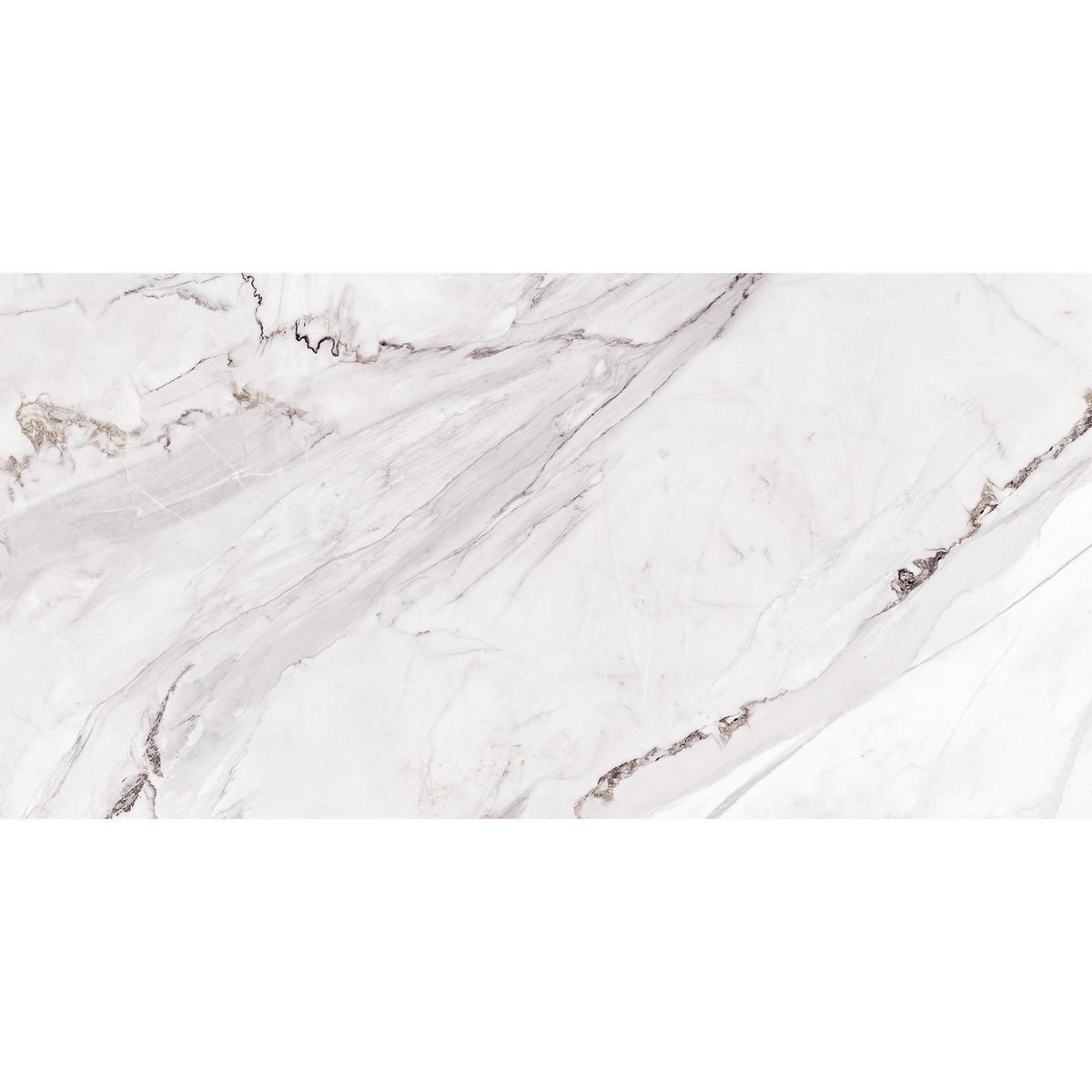 Porcelanite - Piso Cerámico Rossian White 60 x 120 cm Satinado 1.44 m2 No Rectificado