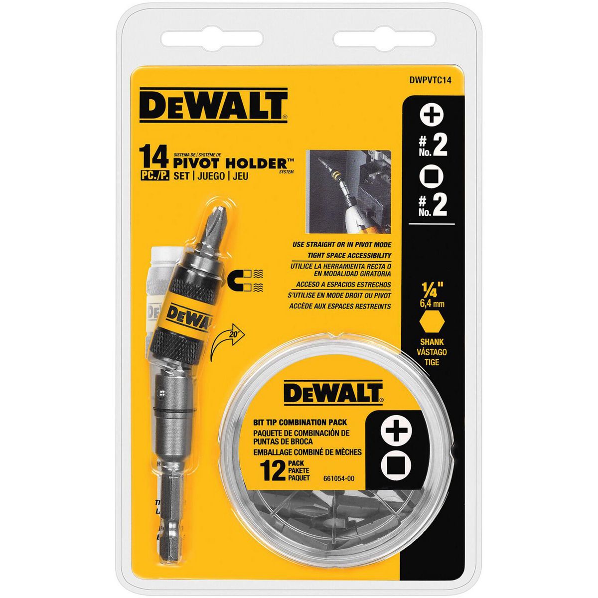 Set Desarmador Puntas Atornillador Estándar, 14 Pzas DeWalt, marca Dewalt - Foto 2
