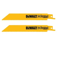 Hoja Sierra Sable DeWalt 6" 10/14 TPI, 2 Pzas