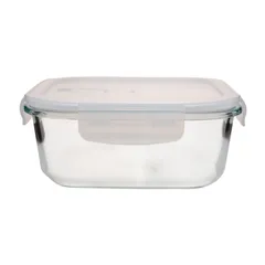 Hermetico de vidrio con tapa de plastico 1200 ml