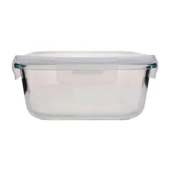Hermetico de vidrio con tapa de plastico 800 ml