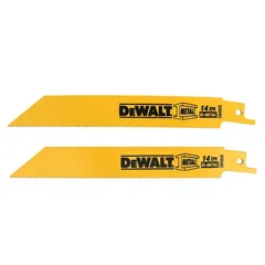 Hoja Sierra Sable DeWalt 6" 14 TPI, 2 Pzas