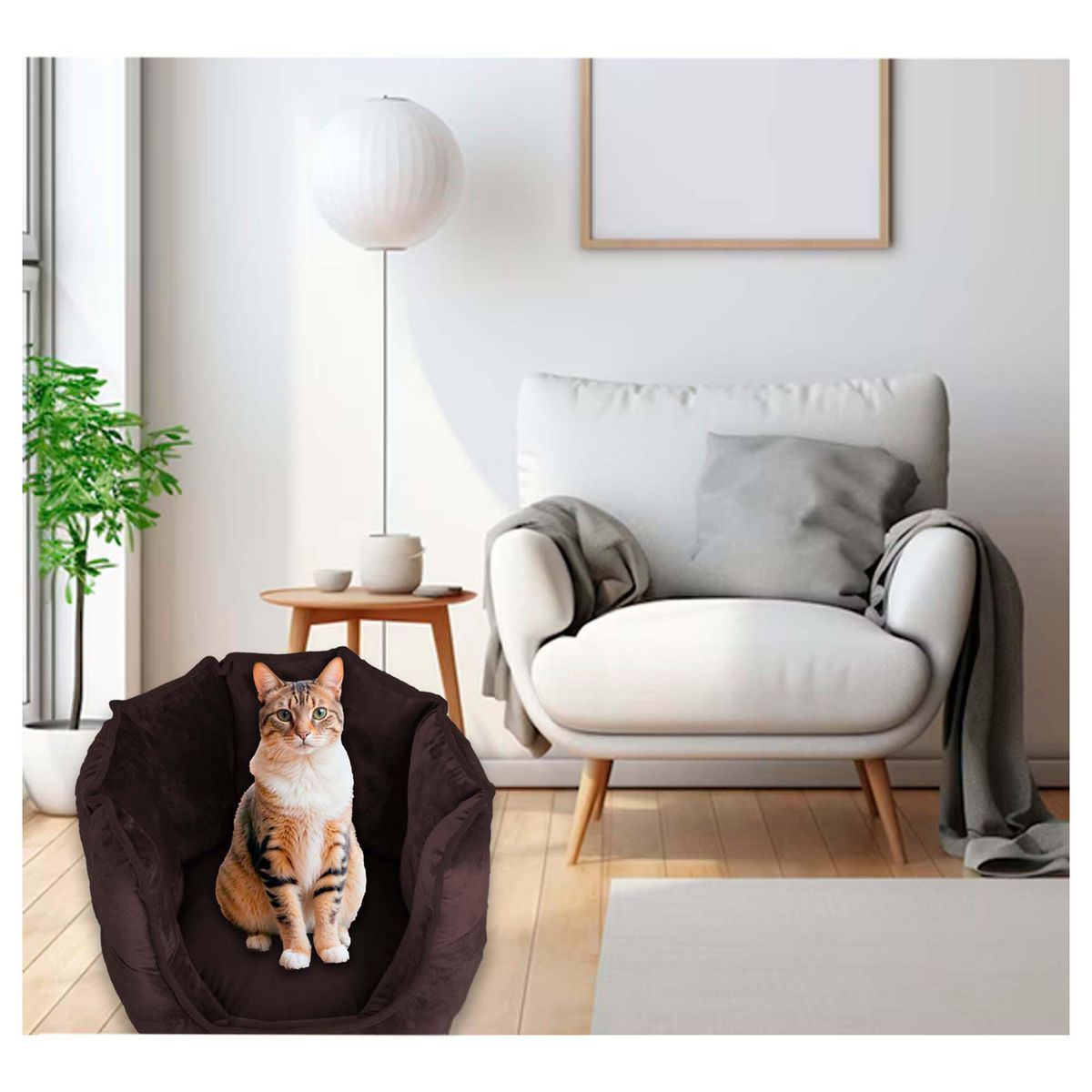 Blancos Pileso - Cama de Gato Castillo Mediana Gris