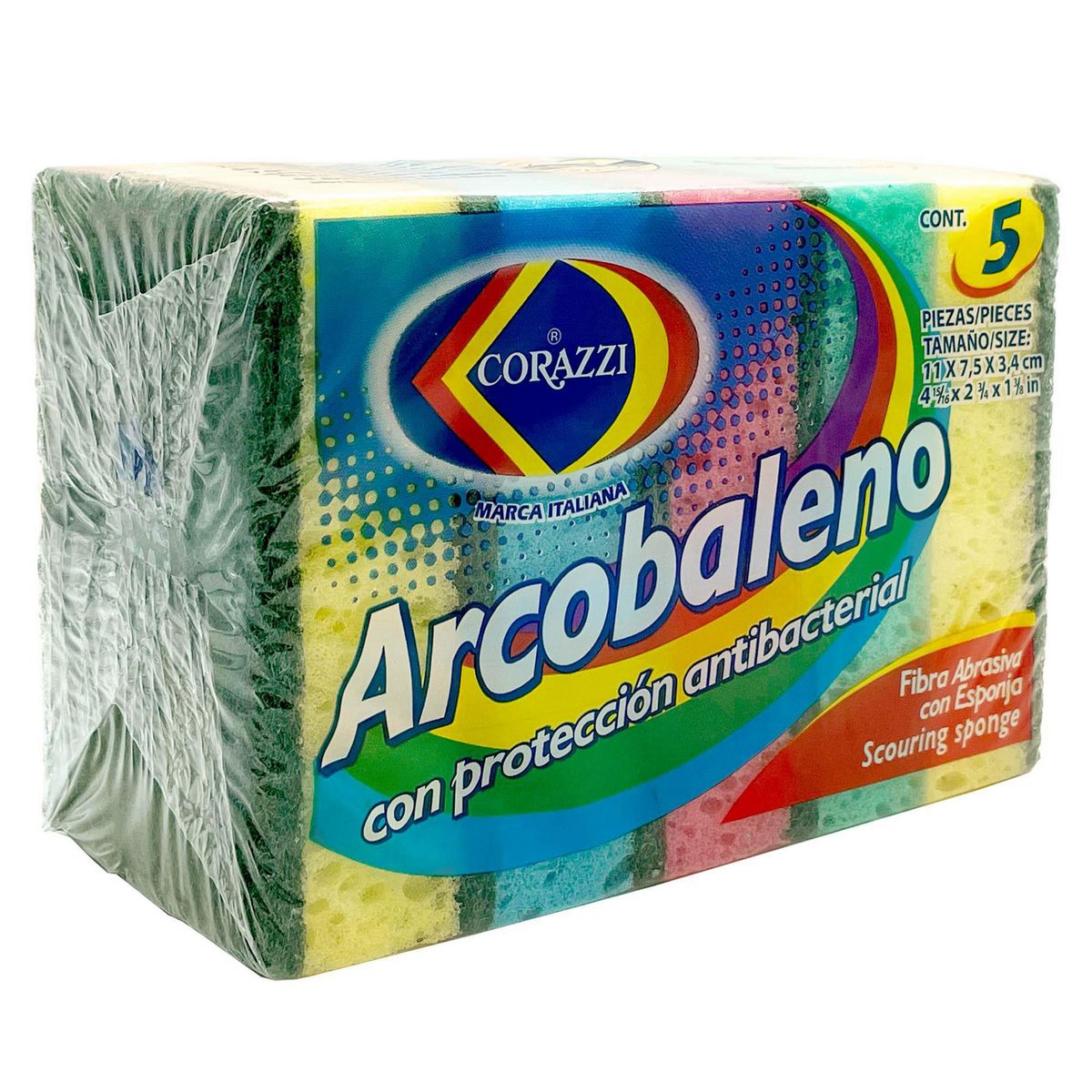 5 Pack Fibra Con Esponja, marca Corazzi - Foto Principal