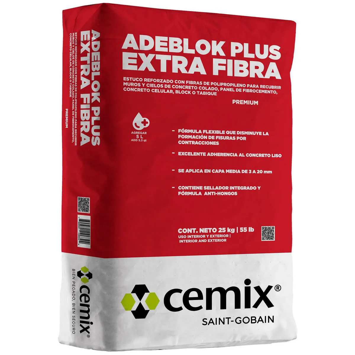 Cemix - Adeblok Plus Extra Fibra 25 kg