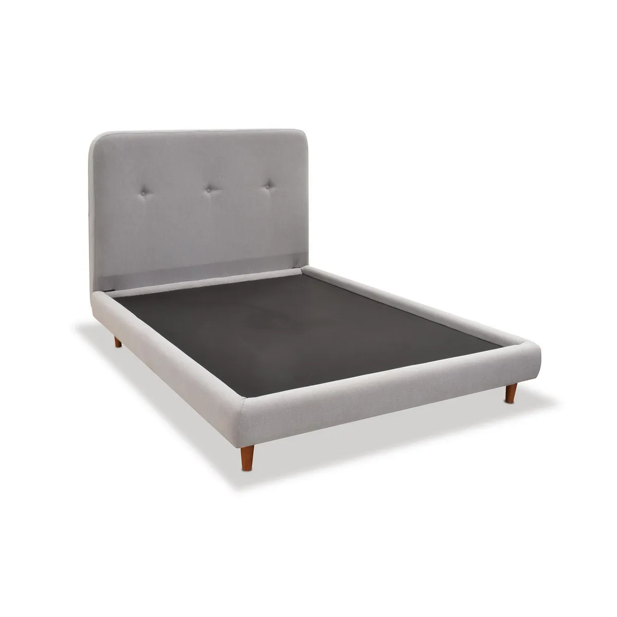 Ikasa Muebles - Cama con Base y Cabecera Tapizada Matrimonial