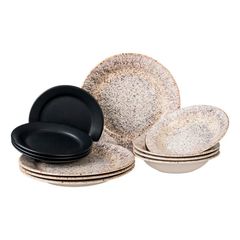 Vajilla Absolute Black 12 Piezas